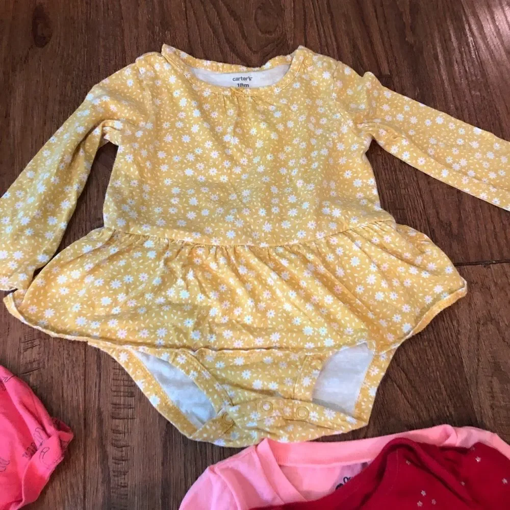 🚨 SALE ‼️ 18-2t toddler girl dress shirt onesie bundle gap